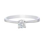 Forever Diamonds Round Diamond Solitaire Engagement Ring in 14kt White Gold
