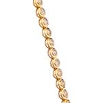 Round Diamond Tennis Bracelet in 14kt Gold 