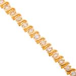 Round Diamond Tennis Bracelet in 14kt Gold 