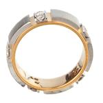 Round Diamond Wedding Band in 14kt Two- Tone Gold