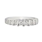 Forever Diamonds Round Diamond Wedding Band in 14kt White Gold