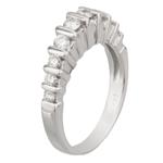 Round Diamond Wedding Band in 14kt White Gold