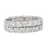 Round Diamond Wedding Band in 14kt White Gold