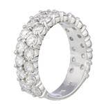 Round Diamond Wedding Band in 14kt White Gold