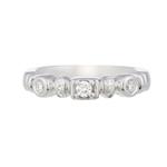 Forever Diamonds Round Diamond Wedding Band in 14kt White Gold