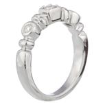 Round Diamond Wedding Band in 14kt White Gold