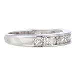 Round Diamond Wedding Band in 14kt White Gold