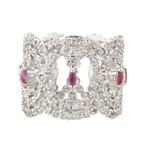 Forever Diamonds Ruby and Diamond Eternity Band