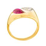 Ruby and Diamond Ring in 14kt Gold