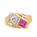 Forever Diamonds Ruby and Diamond Ring in14kt Gold