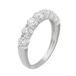 Seven Stone Diamond Band in 18kt White Gold