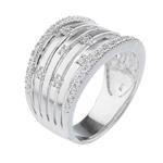 Six Strand Diamond Ring in 14kt White Gold