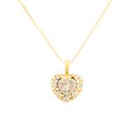 Forever Diamonds Smokey Topaz Diamond Heart in 18kt Gold