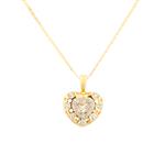 Forever Diamonds Smokey Topaz Diamond Heart in 18kt Gold