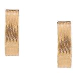 Soft Mesh Hoop Earrings in 14kt Gold