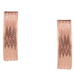 Soft Mesh Hoop Earrings in 14kt Rose Gold