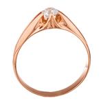 Solitaire Diamond Ring in 14kt Rose Gold