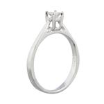 Solitaire Princess Cut Diamond Engagement Ring in 14kt White Gold