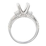 Split Shank Diamond Engagement Ring Setting in 18kt White Gold