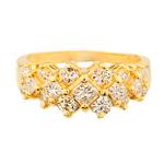 Forever Diamonds Square and Round Diamonds Ring in 14kt Gold