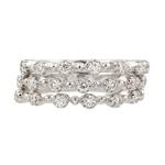 Stackable Diamond Rings in 18kt White Gold