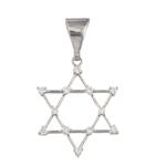 Forever Diamonds Star of David Diamond Pendant in 18kt White Gold