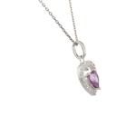 Sterling Silver Gemstone Heart Pendant