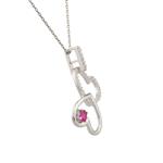 Sterling Silver Twin Hearts Pendant