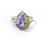 Synthetic Gemstone Rainbow Ring