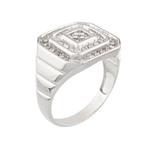 Three Tier Diamond Ring in 10kt White Gold