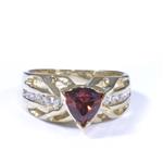 0.20ct TDW. Gemstone Diamond Ring in 14kt Gold