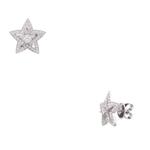 Two- Piece Diamond Star Studs in 18kt White Gold