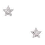 Forever Diamonds Two- Piece Diamond Star Studs in 18kt White Gold