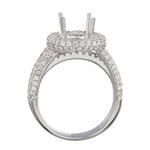 Unique Diamond Engagement Ring in 18kt White Gold