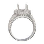 Unique Diamond Engagement Ring in 18kt White Gold