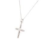 Vintage Diamond Cross in 14kt White Gold