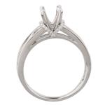 Vintage Diamond Engagement Ring Setting in 18kt White Gold