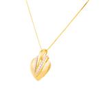 Vintage Diamond Heart Pendant in 14kt Gold