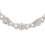 Vintage Diamond Necklace in 18kt White Gold