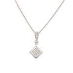 Forever Diamonds Vintage Diamond Pendant in 14kt White Gold