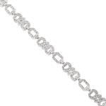 Vintage Infinity Diamond Bracelet in 18kt White Gold