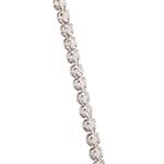 Vintage Round Diamond Tennis Bracelet in 14kt White Gold 