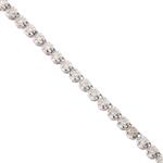 Forever Diamonds Vintage Round Diamond Tennis Bracelet in 14kt White Gold 