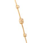 White Sapphire Blossom Bracelet in 14kt Gold