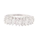 Cubic Zirconia Ring in 14kt White Gold