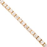 Forever Diamonds White Sapphire Tennis Bracelet in 14kt Gold