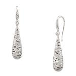 Zebra Stripes Diamond Earrings in 14kt White Gold