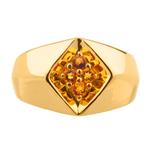 Forever Diamonds Citrine Gemstone Ring in 10kt Gold