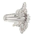 Diamond Engagement Ring with Insert in 14kt White Gold