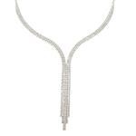 Forever Diamonds Diamond Waterfall Necklace in 18kt White Gold